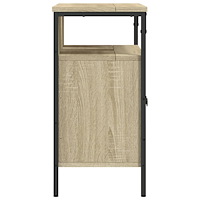 vidaXL Tvättställsskåp sonoma-ek 60x30x60 cm konstruerat trä