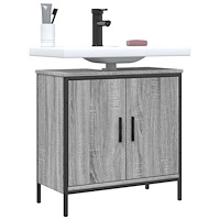 vidaXL Tvättställsskåp grå sonoma 60x30x60 cm konstruerat trä