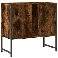 vidaXL Tvättställsskåp rökfärgad ek 60x33x60 cm konstruerat trä