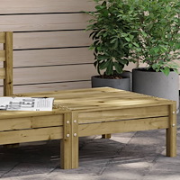 vidaXL Fotpall för trädgården impregnerad furu