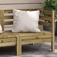 vidaXL Hörnsektion till trädgårdssoffa impregnerad furu