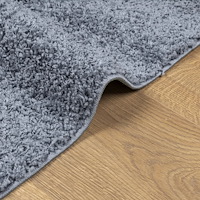 vidaXL Ryamatta PAMPLONA lång lugg modern blå 120x120 cm