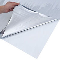 vidaXL Fönsterfilm statisk reflektiv effekt silver 60x1000 cm PVC