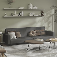 vidaXL Bäddsoffa 2-sits mörkgrå sammet