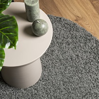 vidaXL Ryamatta PAMPLONA lång lugg modern grön Ø 120 cm