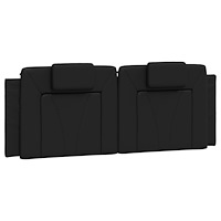 vidaXL Dyna till huvudgavel svart 120 cm konstläder