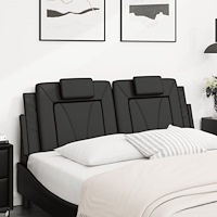 vidaXL Dyna till huvudgavel svart 120 cm konstläder