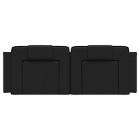 vidaXL Dyna till huvudgavel svart 120 cm konstläder