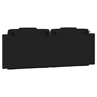 vidaXL Dyna till huvudgavel svart 120 cm konstläder