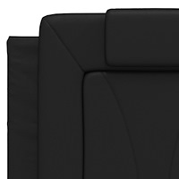 vidaXL Dyna till huvudgavel svart 120 cm konstläder