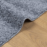 vidaXL Ryamatta PAMPLONA lång lugg modern blå 200x200 cm