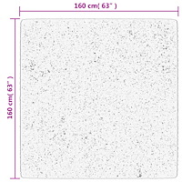 vidaXL Ryamatta PAMPLONA lång lugg modern blå 200x200 cm