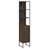 vidaXL Badrumsskåp brun ek 33x33x185,5 cm konstruerat trä