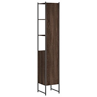 vidaXL Badrumsskåp brun ek 33x33x185,5 cm konstruerat trä