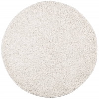 vidaXL Ryamatta PAMPLONA lång lugg modern gräddvit Ø 80 cm
