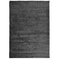 vidaXL Ryamatta PAMPLONA lång lugg modern antracit 140x200 cm