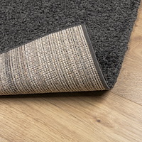 vidaXL Ryamatta PAMPLONA lång lugg modern antracit 140x200 cm