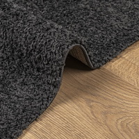 vidaXL Ryamatta PAMPLONA lång lugg modern antracit 140x200 cm