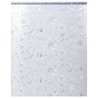 vidaXL Fönsterfilm frostad blommönster 45x500 cm PVC