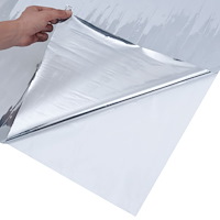 vidaXL Fönsterfilm statisk reflektiv effekt silver 60x2000 cm PVC
