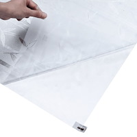 vidaXL Fönsterfilm frostad bambu 60x500 cm PVC