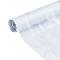 vidaXL Fönsterfilm frostad bambu 60x500 cm PVC