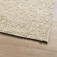 vidaXL Ryamatta PAMPLONA lång lugg modern guld 160x160 cm