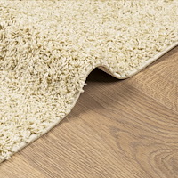 vidaXL Ryamatta PAMPLONA lång lugg modern guld 160x160 cm