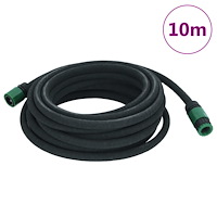 vidaXL Fuktslang svart 0,6" 10 m gummi