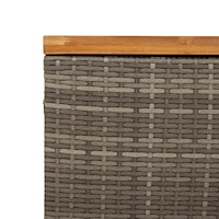 vidaXL Dynbox grå 110x55x63 cm konstrotting akaciaträ