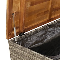 vidaXL Dynbox grå 110x55x63 cm konstrotting akaciaträ