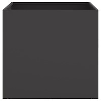 vidaXL Odlingslådor 2 st svart 49x47x46 cm kallvalsat stål