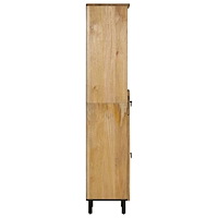 vidaXL Badrumsskåp 38x33x160 cm massivt mangoträ