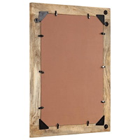 vidaXL Badrumsspegel 50x70x2,5 cm massivt mangoträ och glas