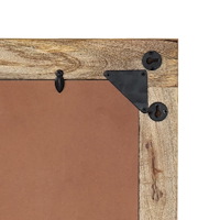 vidaXL Badrumsspegel 50x70x2,5 cm massivt mangoträ och glas