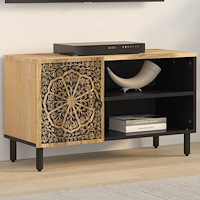 vidaXL Tv-bänk 80x31x46 cm massivt mangoträ