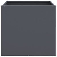 vidaXL Odlingslådor 2 st antracit 42x40x39 cm stål