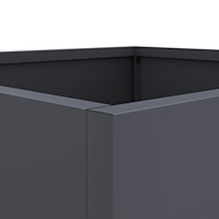 vidaXL Odlingslådor 2 st antracit 42x40x39 cm stål