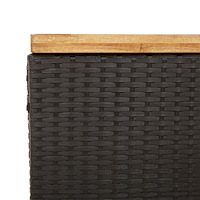vidaXL Dynbox svart 110x55x63 cm konstrotting akaciaträ