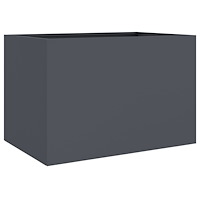 vidaXL Odlingslåda antracit 62x47x46 cm stål