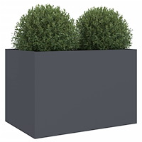 vidaXL Odlingslåda antracit 62x47x46 cm stål