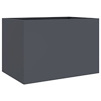vidaXL Odlingslåda antracit 62x47x46 cm stål