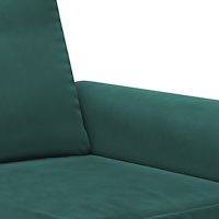 vidaXL Soffa 2-sits mörkgrön 120 cm sammet