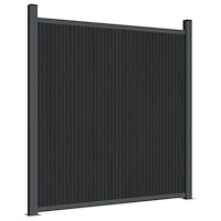 vidaXL Staketpanel WPC grå 180x186 cm