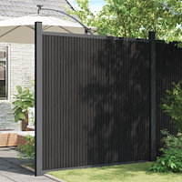 vidaXL Staketpanel WPC grå 180x186 cm