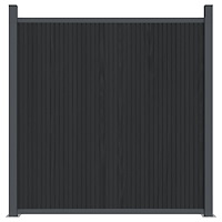 vidaXL Staketpanel WPC grå 180x186 cm