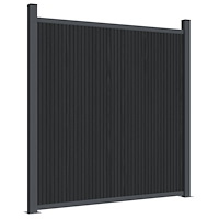 vidaXL Staketpanel WPC grå 180x186 cm