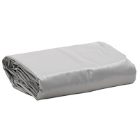 vidaXL Presenning grå Ø 2,4 m 650 g/m²