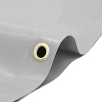 vidaXL Presenning grå Ø 2,8 m 650 g/m²