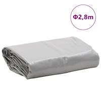 vidaXL Presenning grå Ø 2,8 m 650 g/m²